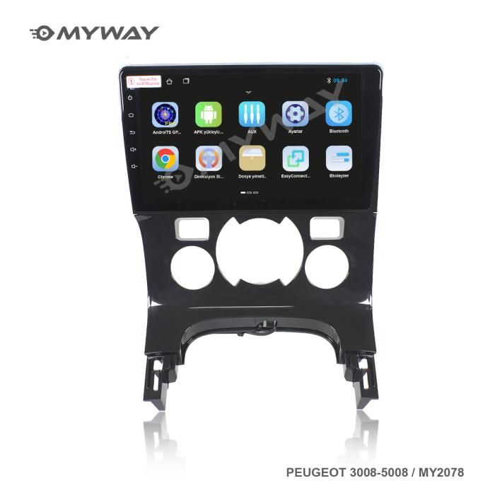 peugeot partner tepe multimedya ekran android 10 navigasyon oto teyp 1 516 95 tl kdv