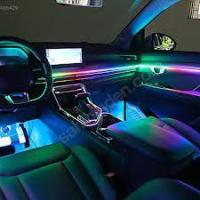 Araç İçi Ambiyans Aydınlatma Sistemi 64 Renk RGB LED Bluetooth Destekli - Müzik ve Ses Duyarlı