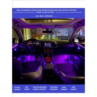 Araç İçi Ambiyans Aydınlatma Sistemi 64 Renk RGB LED Bluetooth Destekli - Müzik ve Ses Duyarlı