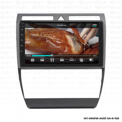 Araç Multimedya Audi A6 Android 12 Carplay 4Gb Ram + 64Gb Hdd Navigasyon Ekran MYW