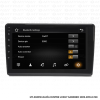 Araç Multimedya Dacia Lodgy Android 12 Carplay 4Gb Ram + 64Gb Hdd 2009-2013 Navigasyon Ekran MYW