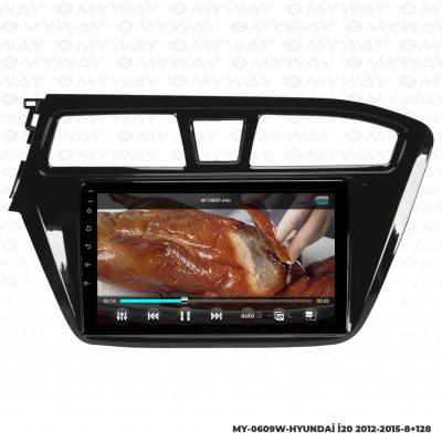 Araç Multimedya Hyundai İ20 Android 12 Carplay 4Gb Ram + 64Gb Hdd 2012-2015 Navigasyon Ekran MYW