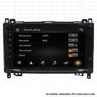 Araç Multimedya Mercedes Vito Android 12 Carplay 4Gb Ram + 64Gb Hdd 2006-2014 Navigasyon Ekran MYW