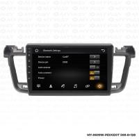 Araç Multimedya Peugeot 508 Android 12 Carplay 4Gb Ram + 64Gb Hdd Navigasyon Ekran MYW