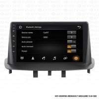 Araç Multimedya Renault Megane 3 Android 12 Carplay 4Gb Ram + 64Gb Hdd Navigasyon Ekran MYW