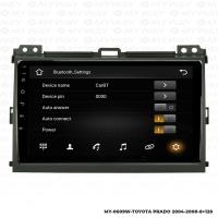 Araç Multimedya Toyota Prado Android 12 Carplay 4Gb Ram + 64Gb Hdd 2004-2008 Navigasyon Ekran MYW