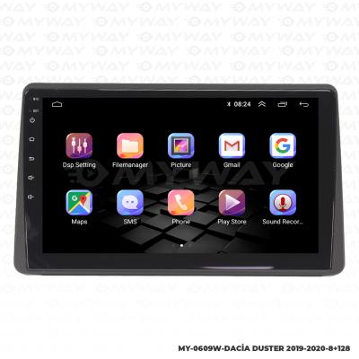 DACİA DUSTER 2019-2020-2021 ANDROİD MULTİMEDYA 4GB RAM CARPLAY NAVİGASYON EKRAN - MYWAY
