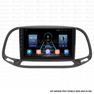 FİAT DOBLO ANDROİD MULTİMEDYA CARPLAY NAVİGASYON EKRAN - 8GB RAM+128GB HDD - MYWAY