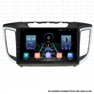 HYUNDAİ İX25 ANDROİD MULTİMEDYA CARPLAY NAVİGASYON EKRAN - 8GB RAM+128GB HDD - MYWAY
