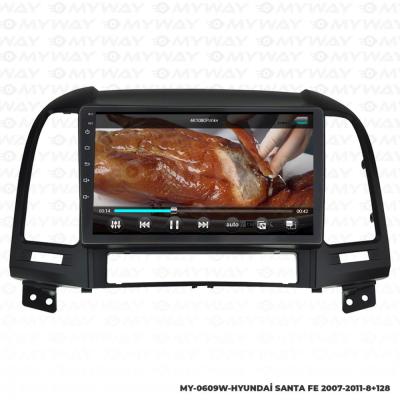 HYUNDAİ SANTA FE ANDROİD MULTİMEDYA CARPLAY NAVİGASYON EKRAN - 8GB RAM+128GB HDD - MYWAY