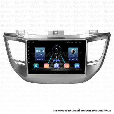 HYUNDAİ TUCSON ANDROİD MULTİMEDYA CARPLAY NAVİGASYON EKRAN - 8GB RAM+128GB HDD - MYWAY