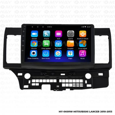 MİTSUBİSHİ LANCER ANDROİD 12 MULTİMEDYA KABLOSUZ CARPLAY NAVİGASYON EKRAN TEYP - MYWAY MY-0609W