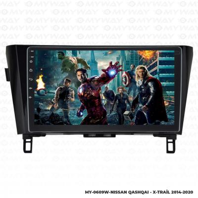 NİSSAN QASHQAİ - X-TRAİL ANDROİD 12 MULTİMEDYA KABLOSUZ CARPLAY NAVİGASYON EKRAN TEYP - MYWAY MY-0609W