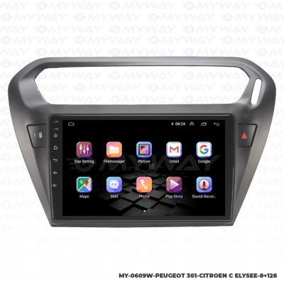 PEUGEOT 301-CİTROEN C-ELYSEE ANDROİD MULTİMEDYA 4GB RAM CARPLAY NAVİGASYON EKRAN - MYWAY