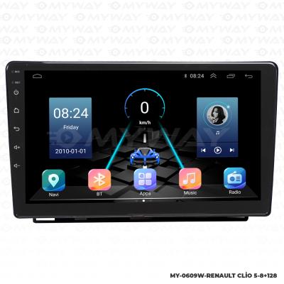RENAULT CLİO 5 ANDROİD MULTİMEDYA CARPLAY NAVİGASYON EKRAN - 8GB RAM+128GB HDD - MYWAY