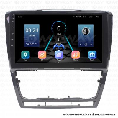 SKODA YETİ ANDROİD MULTİMEDYA CARPLAY NAVİGASYON EKRAN - 8GB RAM+128GB HDD - MYWAY