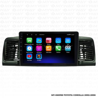TOYOTA COROLLA SOL ANDROİD 13 MULTİMEDYA KABLOSUZ CARPLAY NAVİGASYON EKRAN TEYP - MYWAY - 4+64GB - ÖN KAYIT KAMERA HEDIYELI