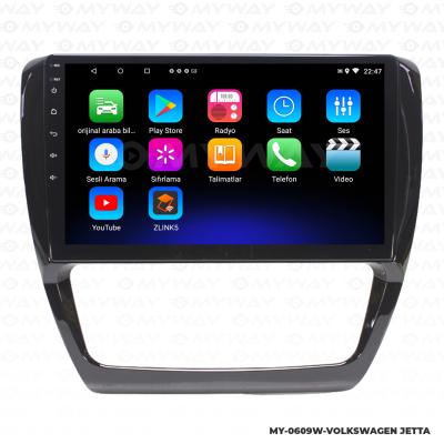 VW JETTA ANDROİD 12 MULTİMEDYA KABLOSUZ CARPLAY NAVİGASYON EKRAN TEYP - MYWAY MY-0609W
